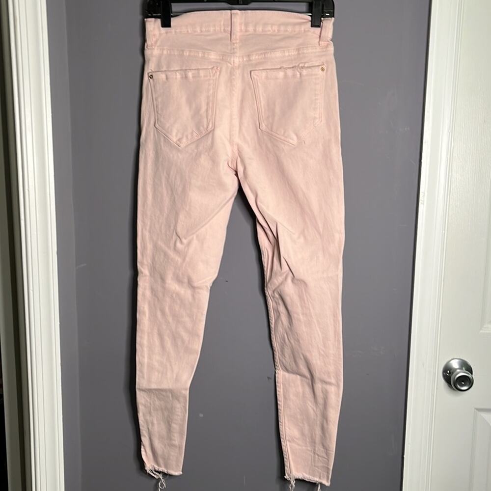 Kensie Ultimate High Rise Skinny Light Pink Jeans 2 - Picture 5 of 8